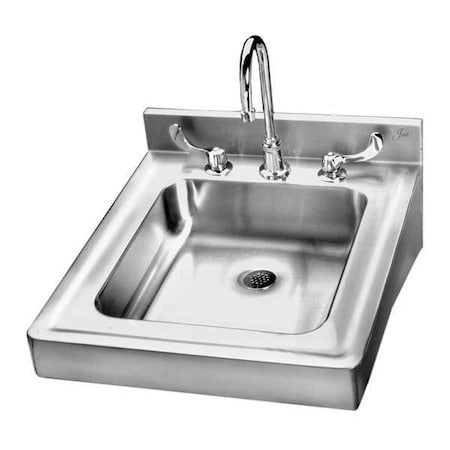Just Manufacturing Sink, SS, 23-1/2inL x 20inW x 4inH, 18 ga HCL23520-34-J