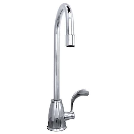 Just Manufacturing Gooseneck Kitchen Faucet, Manual, Single Hole Only Mount, 1 Hole JSFVR5