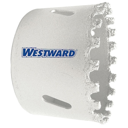 Westward Carbide Hole Saw, Carbide Grit, 2-1/8 in 29VU67