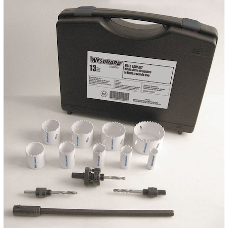 Westward Hole Saw Maintenance Kit, 13 PC 29VX21