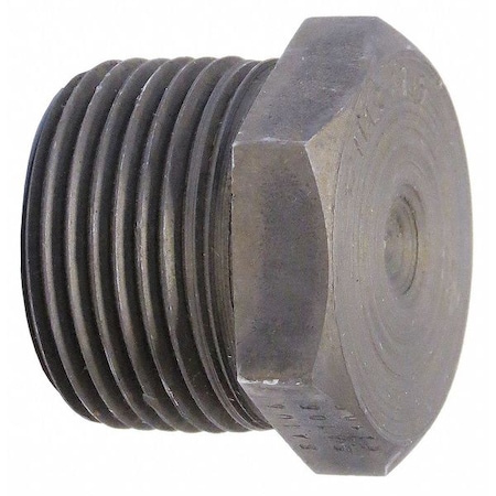 Anvil Hex Head Plug Hex Head Plug, 1-1/4" Pipe, MNPT, Black Forged Steel, Class 3000 0361313604