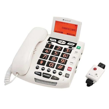 Clearsounds Telephone, Corded, White CSC600ER