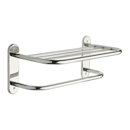 Franklin Brass Towel Shelf, SS, 8-1/2x18x9-7/8In 2781SSA1