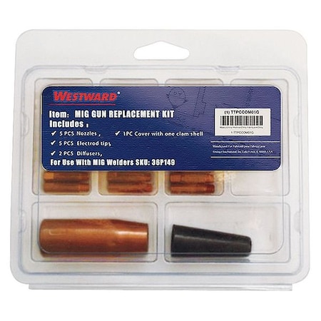 Westward Plasma Torch Kit, For Torch TTPCCOM01G