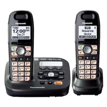 Panasonic Expandable Phone, Cordless, Black KX-TG6592T