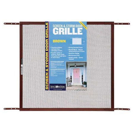 Zoro Select Carbon Steel Screen, Steel, 24 1/2 in W, 26 in L, Brown FSP8511-U