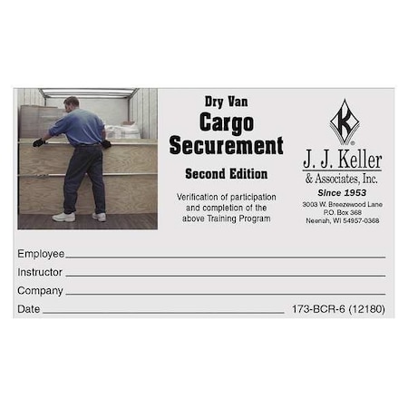 Jj Keller Training DVD, Regulatory Compliance, PK50 12180