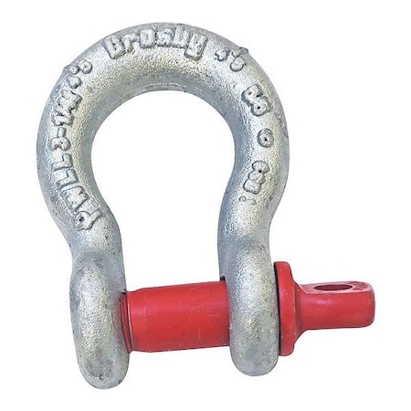 CROSBY Anchor Shackle, Carbon Steel, 6500 lb. 1018473