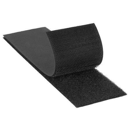 3M Reclosable Fastener, No Adhesive, 150 ft, 1 in W, Black, 12 PK SJ3401