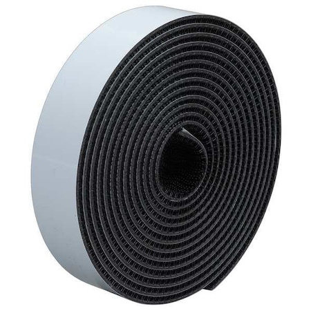 3M Reclosable Fastener, Rubber Adhesive, 150 ft, 3/4 in W, Black, 2 PK SJ3540