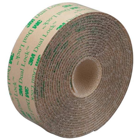3M Reclosable Fastener, Acrylic Adhesive, 150 ft, 5/8 in W, Clear, 3 PK SJ4570