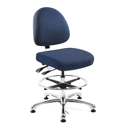 Bevco Fabric Task Chair, 21-1/2" to 31-1/2", Navy 9551M-E-NYF