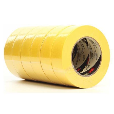 3M Painter's Tape, 36 mm W x 55 m L, 6.3 mil Thick, Yellow, Rubber Adhesive, 24 PK 301+