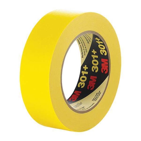3M Masking Tape, Yellow, 1-7/8in x 60yd, PK24 301+