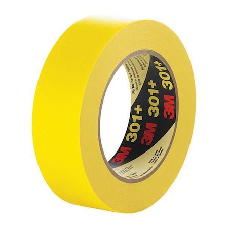 3M Painter's Tape, 48 mm W x 55 m L, 6.3 mil Thick, Yellow, Rubber Adhesive, 24 PK 301+