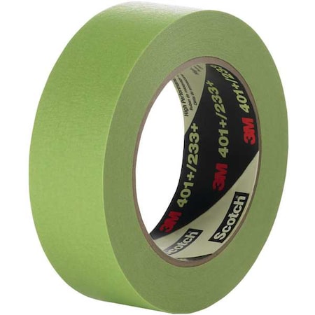 3M Painter's Tape, 48 mm W x 55 m L, 6.7 mil Thick, Green, Rubber Adhesive, 12 PK 401+