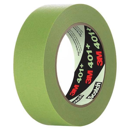 3M Painter's Tape, 36 mm W x 55 m L, 6.7 mil Thick, Green, Rubber Adhesive, 16 PK 401+