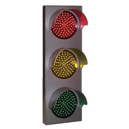 TAPCO LED Traffic Signal Light, Red/Ylw/Green 116880