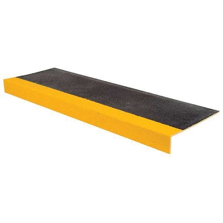 Rust-Oleum Stair Tread Cover Fiberglass Reinforced Plastic Coarse Grit Size, Black/Yellow, 32 in W x 271792