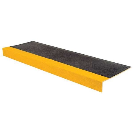 Rust-Oleum Stair Tread Cover Fiberglass Reinforced Plastic Coarse Grit Size, Black/Yellow, 36 in W x 271795