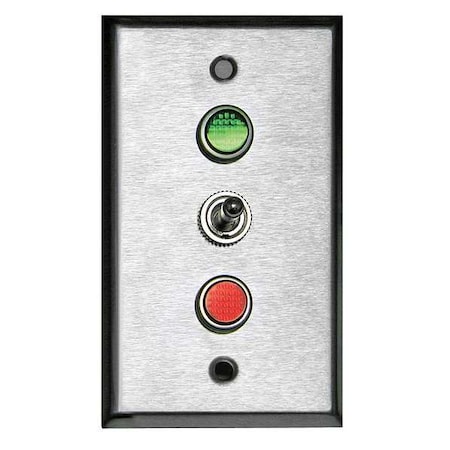 Tapco Lighted Toggle Switch, 120V, Green/Red LED 113632