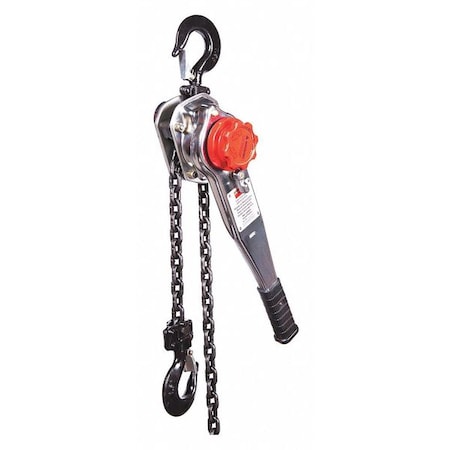 DAYTON Lever Chain Hoist, 3,000 lb Load Capacity, 20 ft Hoist Lift, 1 7/64 in Hook Opening 29XP40