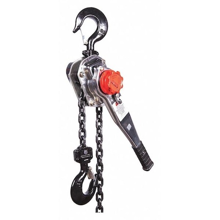 DAYTON Lever Chain Hoist, 6,000 lb Load Capacity, 5 ft Hoist Lift, 1 29/64 in Hook Opening 29XP44