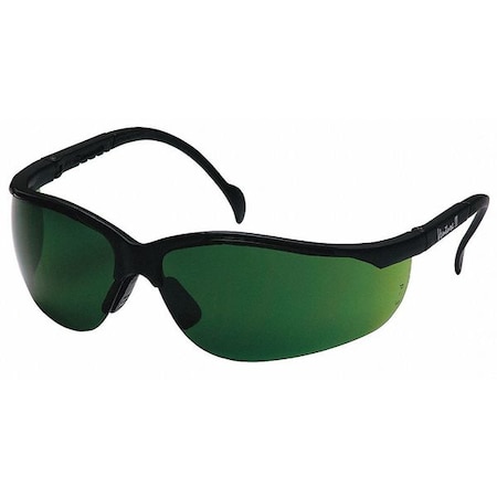 Pyramex Venture II(R), Welding Safety Glasses, Anti-Scratch, IR 3.0 Lens, Black Frame, Half-Frame SB1860SF