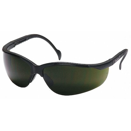 Pyramex Venture II(R), Welding Safety Glasses, Anti-Scratch, IR 5.0 Lens, Black Frame, Half-Frame SB1850SF
