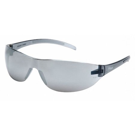 Pyramex ALAIR(R), Safety Glasses, Anti-Scratch, Gray Mirror Lens, Black Frame, Frameless S3270S