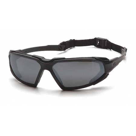 Pyramex Highlander(TM), Safety Glasses, Anti-Fog & Anti-Scratch, Gray Lens, Black Frame, Full-Frame SBB5020DT