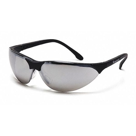 Pyramex Rendezvous, Safety Glasses, Scratch-Resistant, Mirror Lens, Black Frame, Half-Frame SB2870S