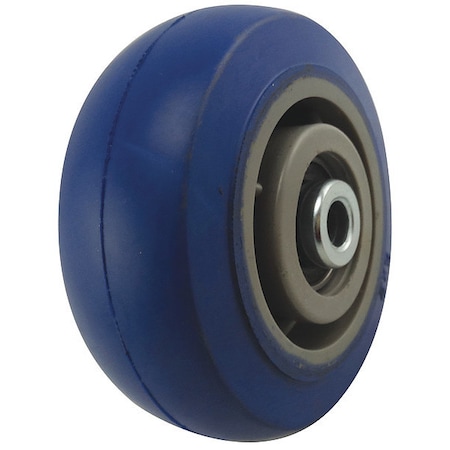 ZORO SELECT Caster Wheel, Rubber, 5 in. Dia., 500 lb. 29XU74