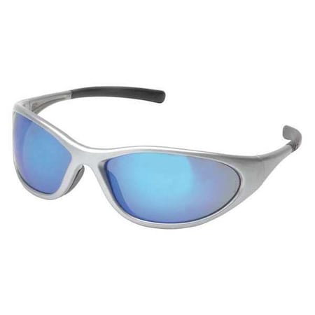 Pyramex ZONE II(R), Safety Glasses, Anti-Scratch, Blue Lens, Gray Frame, Full-Frame SS3365E