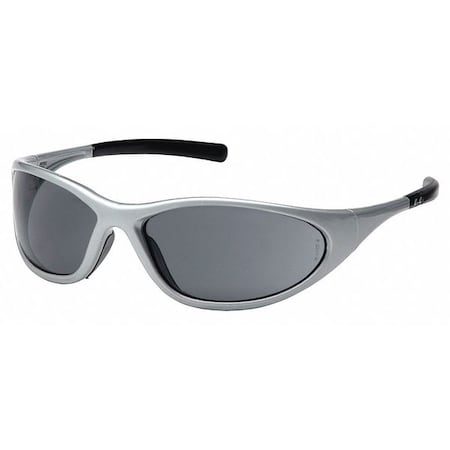 Pyramex ZONE II(R), Safety Glasses, Anti-Scratch, Gray Lens, Silver Frame, Full-Frame SS3320E