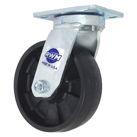 Rwm Kingpinless Swivel Plate Caster, 1000 lb. 47-PNR-0520-S