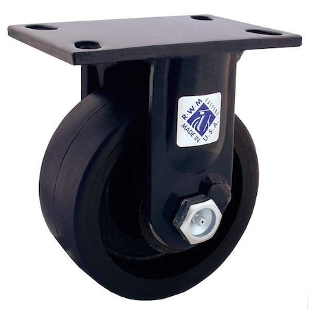 Rwm Rigid Plate Caster, Polyurethane, 2500 lb. 75-UIR-0830-R