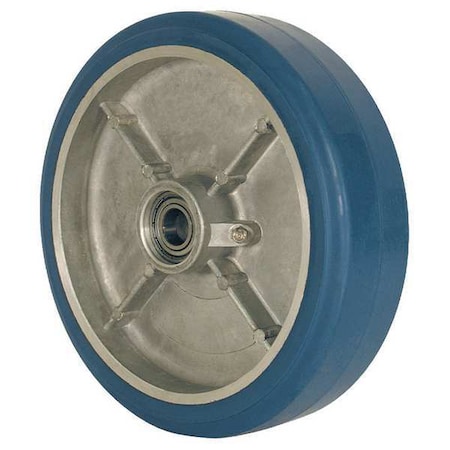 Zoro Select Caster Wheel, Rubber, 6 in. Dia., 820 lb. RAB-0620-08-EHT-NM