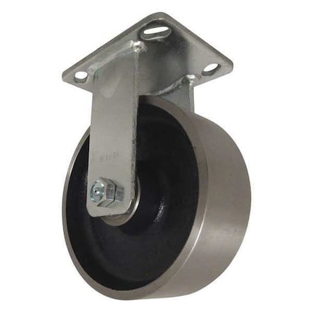 Rwm Rigid Plate Caster, Forged Steel, 1800 lb. 65-FSR-0620-R
