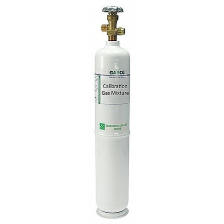 GASCO Calibration gas, Methane, Nitrogen, Oxygen, 552 L, CGA 590 Connection, +/-5% Accuracy 552L-303-18