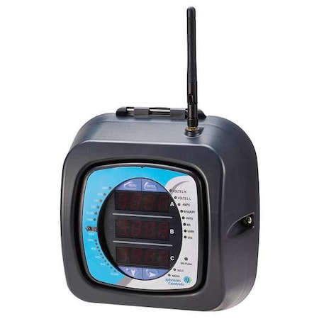 Johnson Controls Energy Meter, LED, 90/400VAC Wye/Delta EM-3850-01-WF00