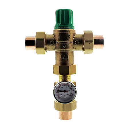 Taco Mixing Valve, Forged Brass, 1 to 20 gpm 5003-C3-G