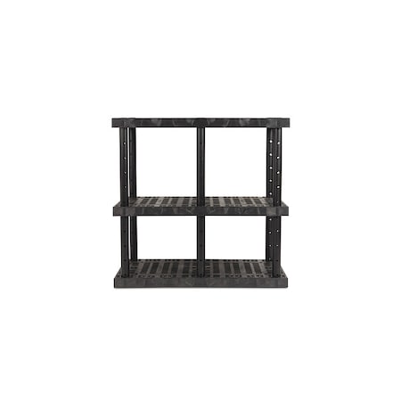 Spc Industrial Dura-Shelf Adjustable Grid Top, 24 in D, 48 in W, 48 in H, 3 Shelves AS4824X3