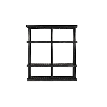 Spc Industrial Dura-Shelf Adjustable Grid Top, 16 in D, 66 in W, 72 in H, 4 Shelves AS6616X4