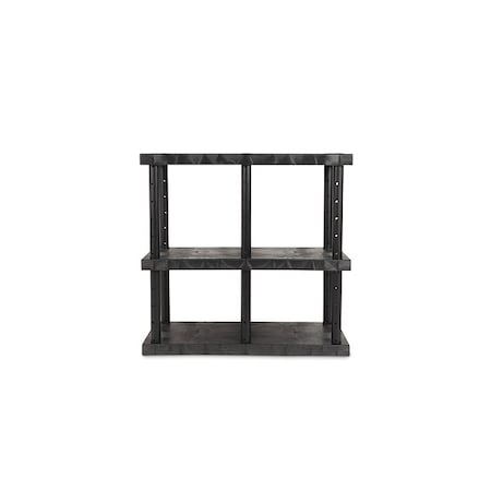 Spc Industrial Dura-Shelf, Adjst, Solid Top, 48 x 24, 48" H AST4824X3
