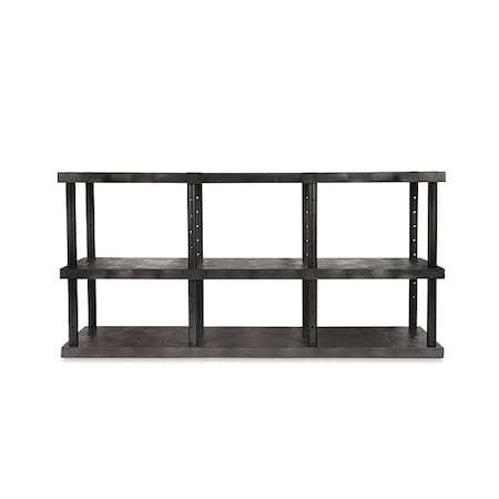 Spc Industrial Dura-Shelf, Adjst, Solid Top, 96 x 24, 48" H AST9624X3