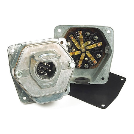 Grote Socket w/20A Circuit Breaker, 7-Way 82-0850