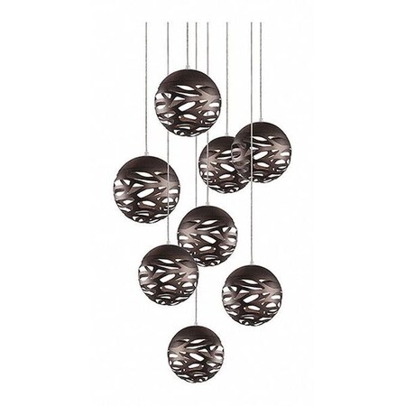 Radionic Hi-Tech Pendant, Cascade, Gregor, 8-Light K_PEN_7455