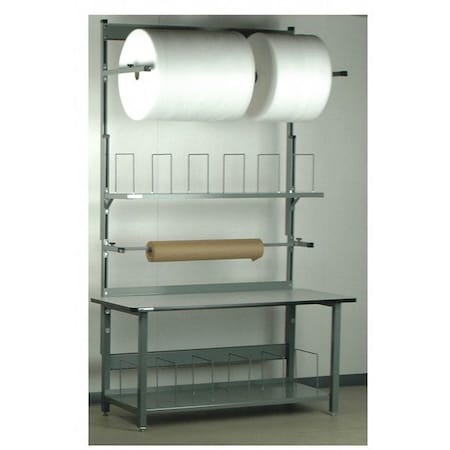 Stackbin Double Deck Packing Work Bench, 72" W, 1000 lb. 4-6XPACK10-T