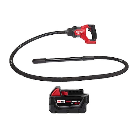 Milwaukee Tool M18 Concrete Vibrator +M18 XC5.0 Battery 2911-20, 48-11-1850